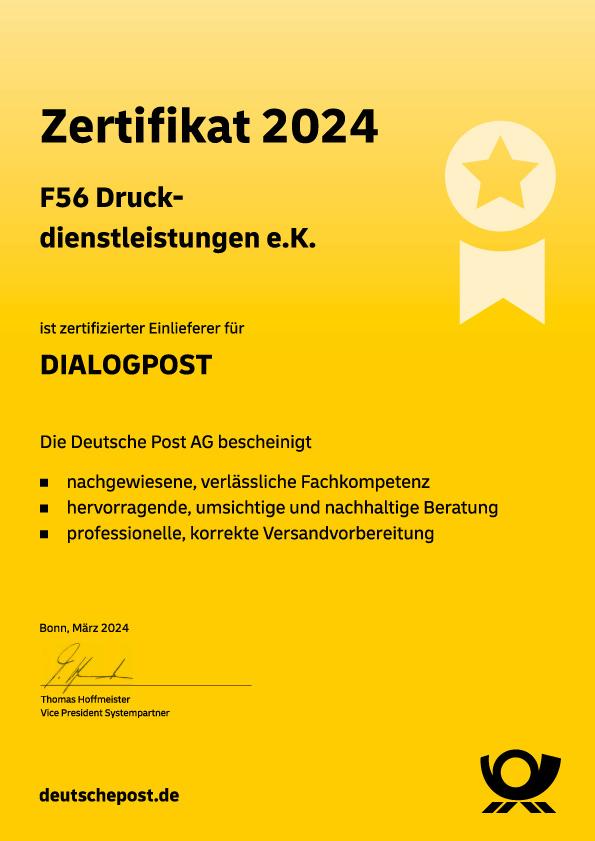 Post-Zertifikat 2024