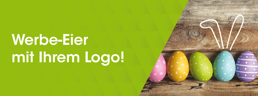 Werbe-Eier mit Ihrem Logo!